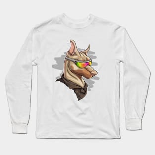 Cool Isabella Doberman with Shades Long Sleeve T-Shirt